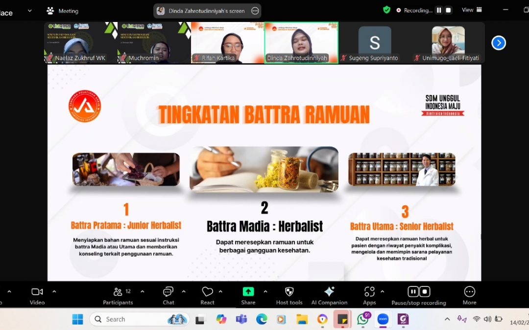SOSIALISASI SERTIFIKASI HERBALIS: MENINGKATKAN KUALITAS LULUSAN FARMASI HERBAL YANG TERSERTIFIKASI